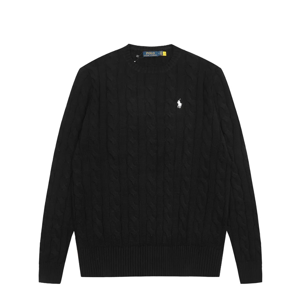 P200 RALPH LAUREN Ralph Lauren twelve-color classic small label embroidery round neck long-sleeved knitted sweater top, pure original high-density LOGO embroidery on the chest, original 1:1 customization of tag accessories. It is made of pure cotton yarn and multi-knitted, pure cotton is skin-friendly and comfortable, small braided round neck sweater with small label war horse embroidery🐎High quality. Follow the blogger to learn how to wear it! Let’s buy a Ralph Lauren cable sweater. It’s a super hard-to-find series after it became popular. It’s hard to find one on the official website. It’s simple and practical, has a lazy and loose feel, soft and delicate feel, and has a loose fit. Whether worn alone or layered, you can wear a simple one to create different styles of fashion!   Color: white, black, navy (white label), gray (white label), pink, red, khaki, blue, apricot, navy (red label), gray (black label), coffee Size: S M L XL